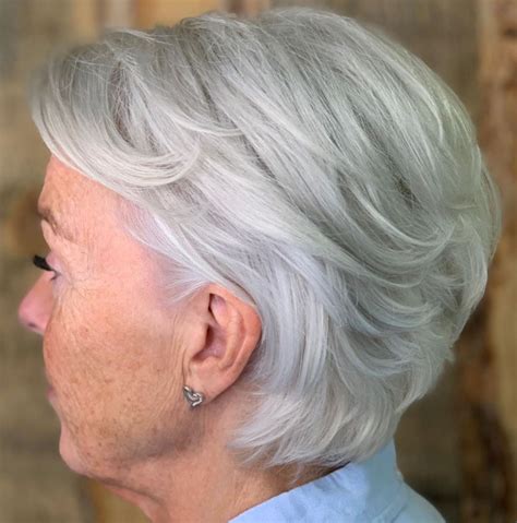 Short White Hair Grey White Hair Gray Hair Cuts Short Wavy Hairstyles For Seniors Over 60