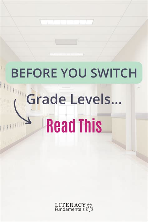 Before You Switch Grade Levelsread This — Literacy Fundamentals
