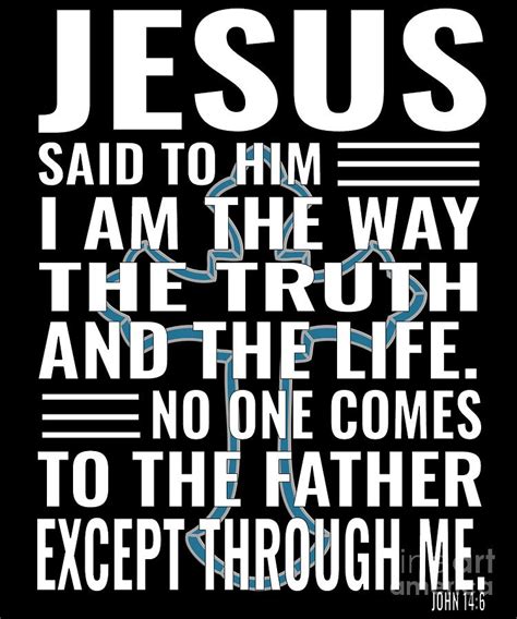 Jesus The Way Truth Life Christian Design Bigncross Men Women Bible