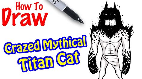 How To Draw Crazed Mythical Titan Cat Battle Cats Youtube
