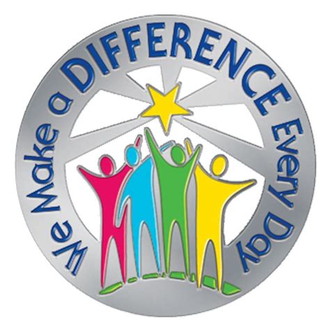 We Make A Difference Every Day Lapel Pin With Card Positive Promotions