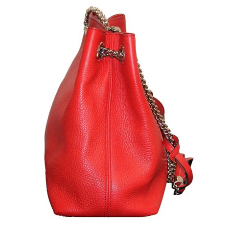 Gucci Red Leather Purse