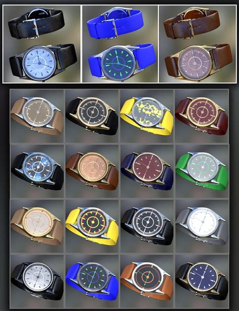 Luxury Watches For Genesis 8 Males 3d Models And 3d Software By Daz