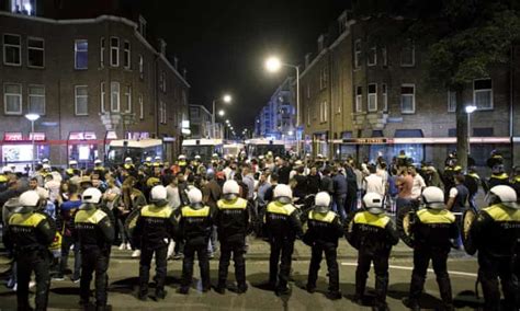 mass arrests in the hague as clashes over death in police custody continue netherlands the