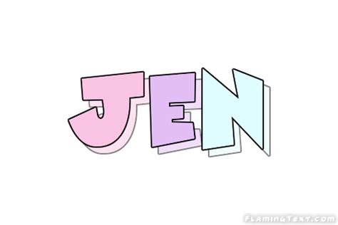 Jen Logo Free Name Design Tool From Flaming Text