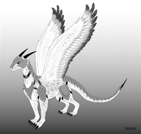 White Dragon In Armor By Fenixandi On Deviantart
