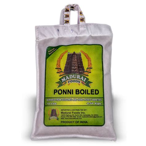 Ponni Boiled Rice 10 Lb Madurai Foods