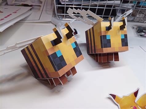 Made These Minecraft Bees For My 7yr Old Rminecraft
