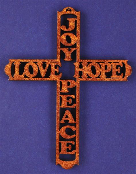Joy Love Hope Peace Sign Of The Cross Peace Stained Glass Mosaic