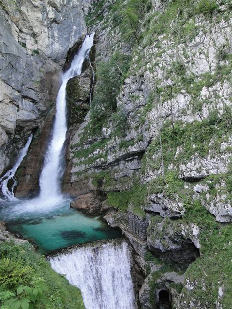 Hiking In Slovenia Waterfall Natural Beauty My Travel