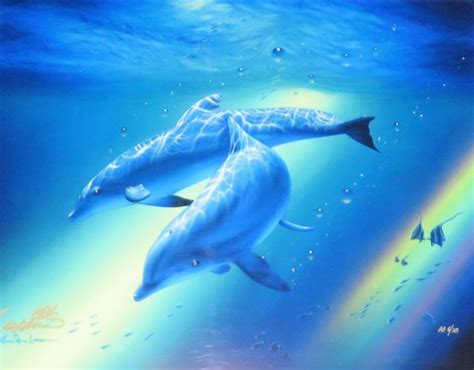 Christian Riese Lassen · Dolphins Of The Rainbow Selling Artwork