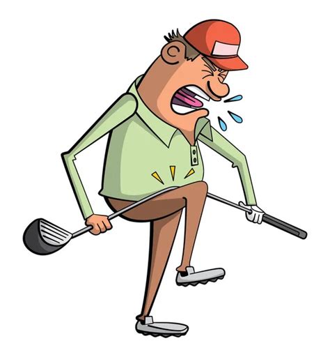 Angry Golfer Imagens De Stock De Arte Vetorial Depositphotos