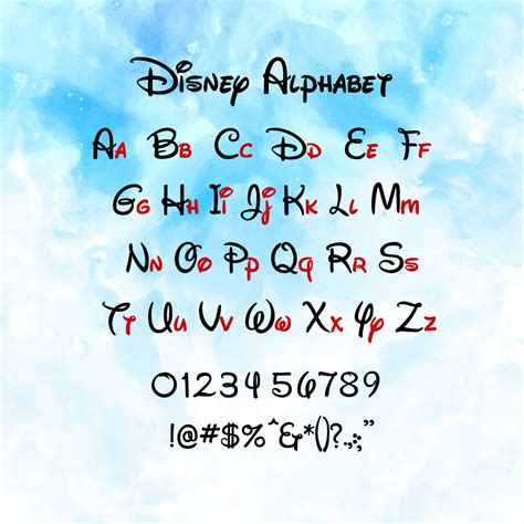 Disney Font Svg Disney Alphabet Svg Walt Disney Font Svg Etsy