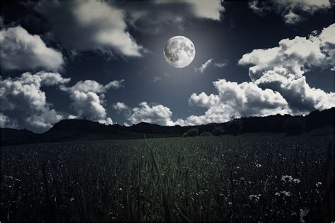 Paisajes Luna Noche Foto Gratis En Pixabay