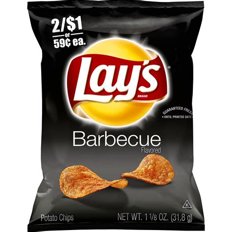 Lays Barbecue Flavored Potato Chips 1125 Oz Bag