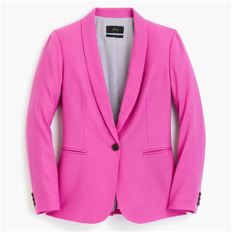 Jcrew Parke Blazer In Wool Flannel In Vintage Fuchsia Pink Lyst