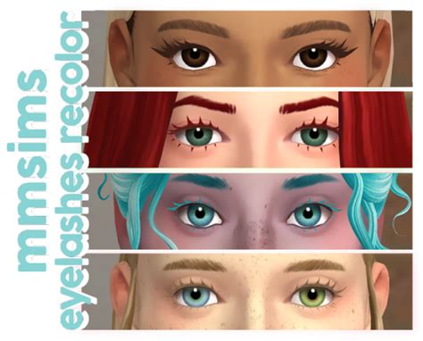 Mmsims Maxis Match Eyelash Recolors By Aoifae Maxis Match Recolor