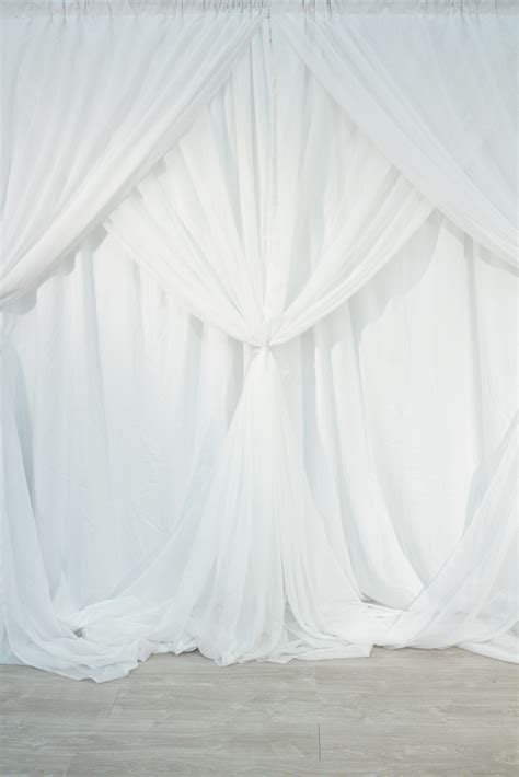 Triple White Backdrop All Occasions Rentals
