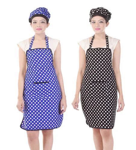 Multicolor Cotton Polka Dots Waterproof Cooking Kitchen Aprons At Rs 100piece In Jaipur