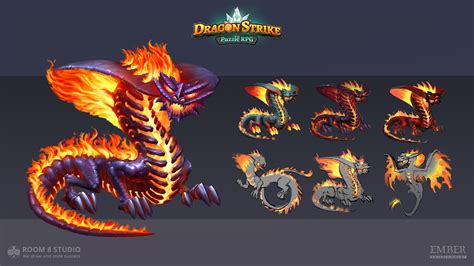Artstation Dragon Strike Red Dragons Room 8 Studio New Fantasy