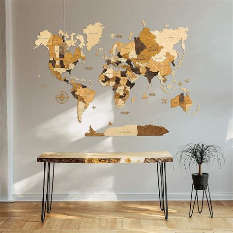 Wood Wall Map World Wooden Wall Map Wall Maps With Pins World Map