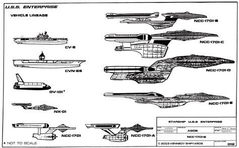 Starfleet Vessel Uss Enterprise Ncc 1701 B General Blueprints And