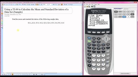 Using a TI-84 to Calculate the Mean and Standard Deviat... | Doovi