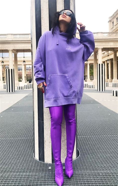 ♥️ Pinterest Deborahpraha ♥️ Monochromatic Looks Purple Balenciaga
