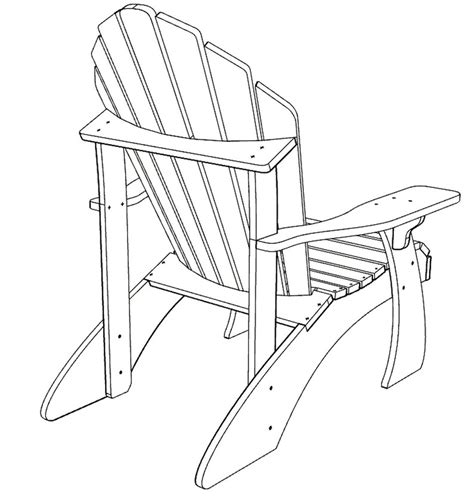 Adirondack Chair Plans Unior Size Pdf Format Cnc Svg Dwg Dxf Etsy