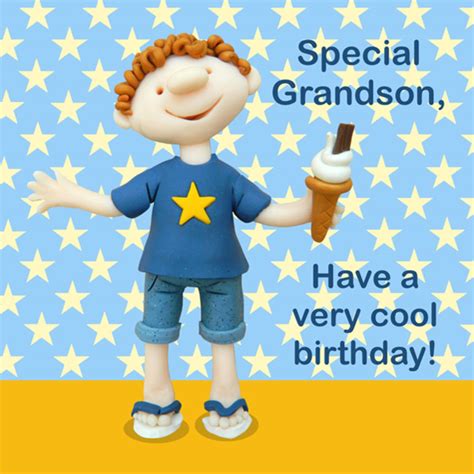 Special Grandson Cool Birthday Card Cards Love Kates