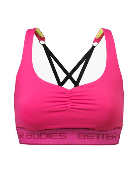 Athlete Short Top By Better Bodies Colour Hot Pink