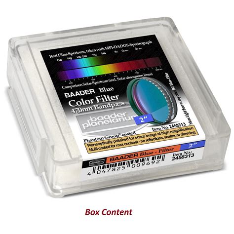 Baader 470nm Colour Filter 2 Inch Light Blue