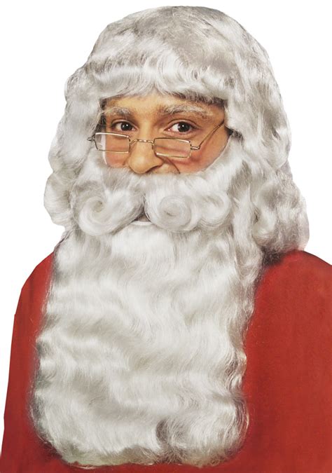 Professional Santa Wig And Beard Set Screamers Costumes