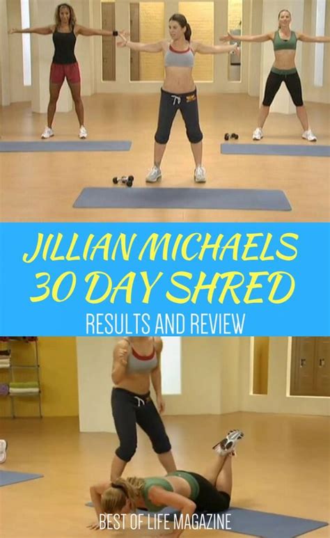 Jillian Michaels 30 Day Shred Results Without Dieting Best Of Life Mag