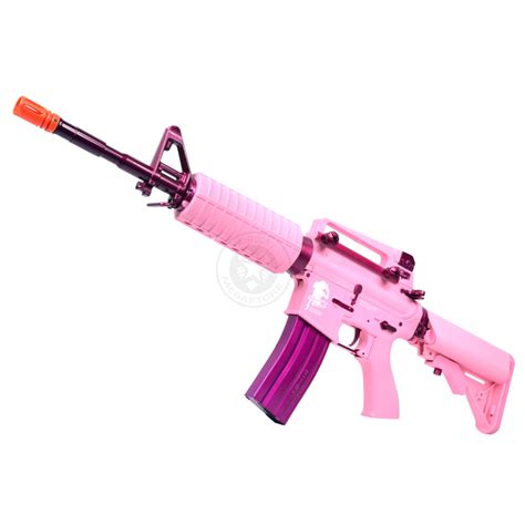 Gandg Femme Fatale Special Edition Carbine Combat Machine Airsoft Aeg Rifle Pink Airsoft