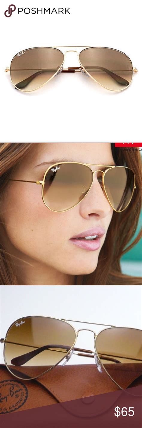 ray ban aviator gold brown gradient rb3025 001 51 ray ban aviator gradient sunglasses encompass