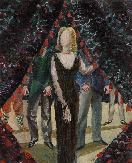 Per Krohg Woman By A Portière 1931 Mutualart