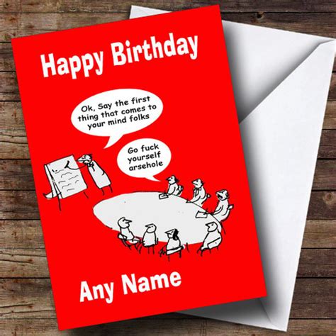 Funny Insulting Joke Personalised Birthday Card The Card Zoo