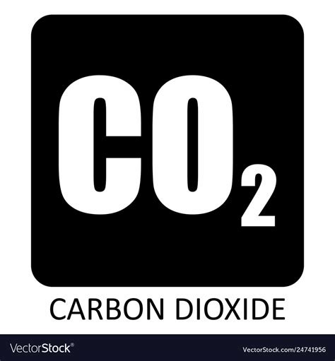 Carbon Dioxide Symbol Royalty Free Vector Image