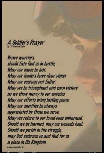 A Soldiers Prayer Soldiers Prayer Prayers Say A Prayer