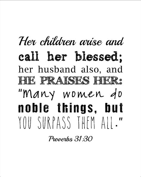 Proverbs 31 Woman Quotes Proverbs 31 30 Mothers Day Bible Verse