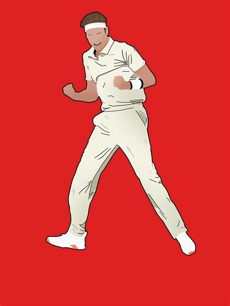 A Drawing Of A Man Swinging A Tennis Racquet On A Red Background