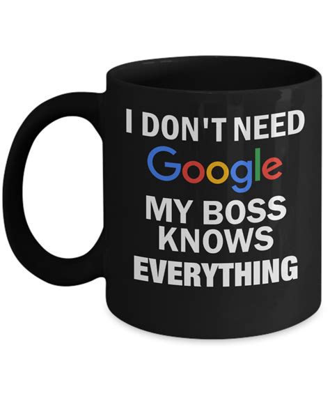 Ts For Your Boss Male Ts For Him 11 Oz Black Cup I Dont