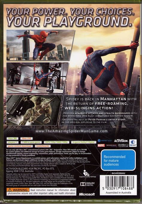 Win Win Win The Amazing Spider Man Xbox 360