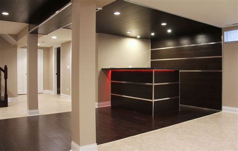 Basements Contemporary Basement Chicago By Worthy Buildersinc