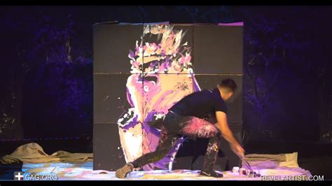 Upside Down Speed Painter Wows Audience With Incredible Painting