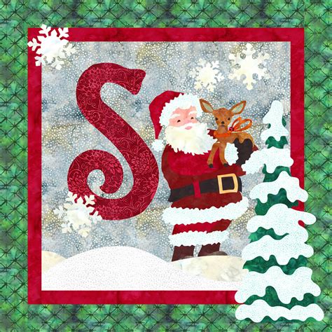 S Is For Santa! Downloadable Quilt Pattern We also have instructions on how to make appliques, hand.