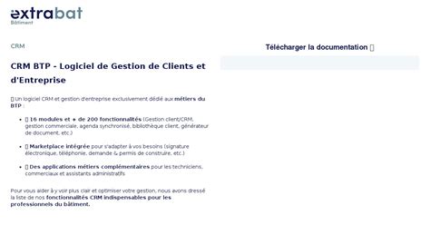 Crm Btp Logiciel De Gestion De Clients