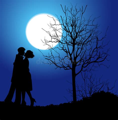 Moonlight Lovers Stock Illustrations 538 Moonlight Lovers Stock