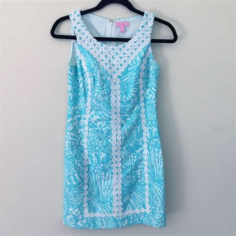 Lilly Pulitzer Dresses Lilly Pulitzer Macfarlane Shorely Blue Shift